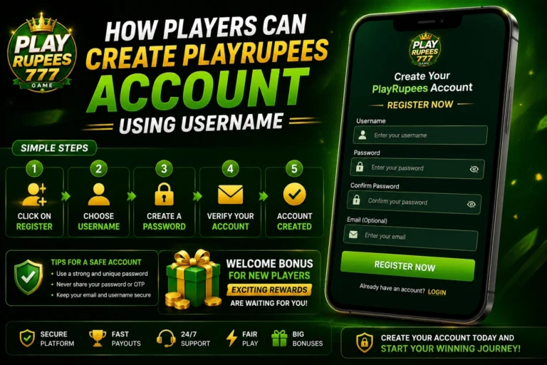 Create PlayRupees Account